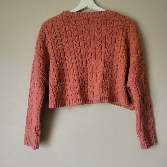 Twik Twisted Cropped Cable Knit Sweater Size XS - Picture 7 of 11